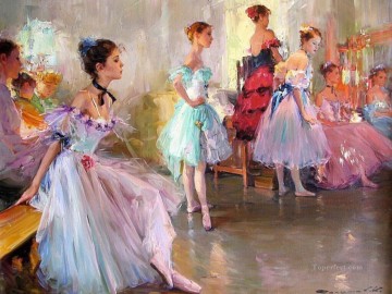 Dancing Ballet Painting - Pretty Lady KR 074 Little Ballet Dancers